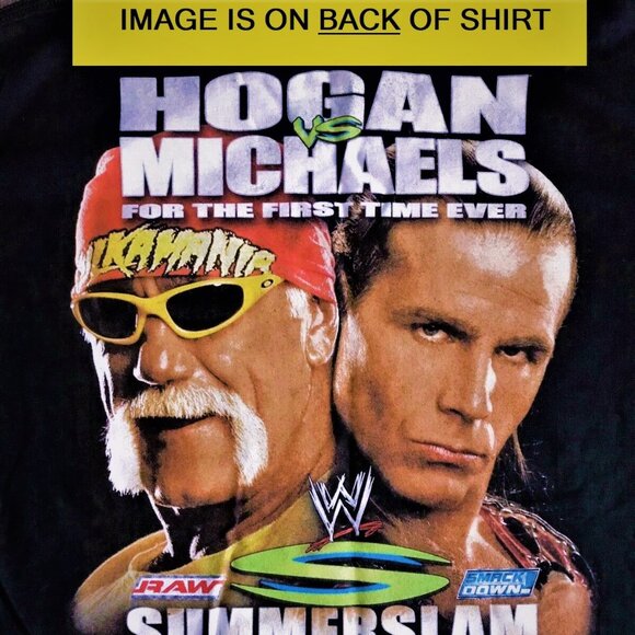 SummerSlam 2005 shirt vintage WWE PPV promo pay per view Hogan Shawn Michaels - Picture 1 of 6